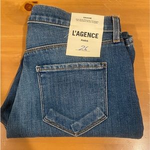 BNWT L'agence "Shane" mid rise slouchy straight jean